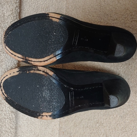 COACH Black Suede Size 6 Heels - Picture 6 of 7